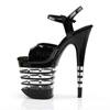 Pleaser - FLAMINGO809LN Sandale à bride à la cheville, Pole dance chaussures - Chaussures de pole dance - Noir Product image